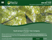 Tablet Screenshot of heitztreeandlandscapenj.com